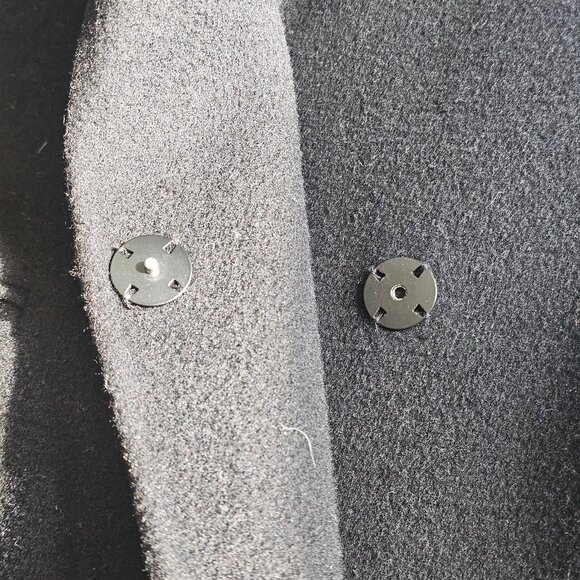 Maje Galami Double-faced Wool Coat - 2019 - Black - Sz 36 - Picture 13 of 16